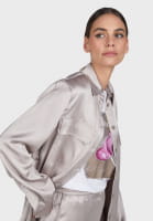 Stretch satin shirt