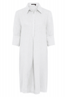 Leinenkleid mit Hemdkragen