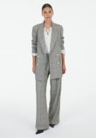 Blazer with checked pattern