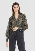 Blouse with animal print