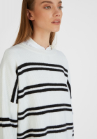 Sweater with round neck ans stripes