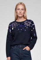 Sweater with sequin embroidery