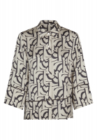 Bluse mit grafischem Print