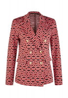 Blazer with jacquard pattern