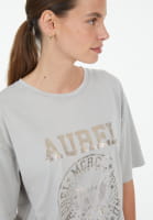 T-shirt with foil print