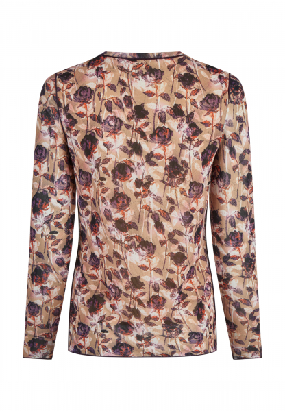 Printed mesh shirt