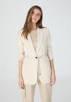 Blazer with belt in viscose blend