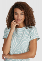 Jersey dress with zebra print