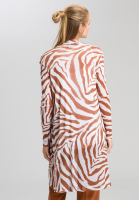 Mesh jacket with tiger-allover pattern