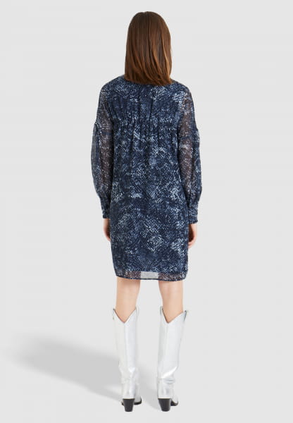 Dress with structured print