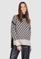 Jacquard-Pullover im Minimal-Muster