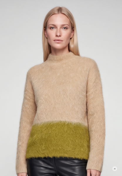 Pullover mit Colour-Blocking