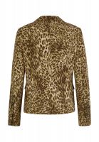 Leopard Look Single Breasted Blazer