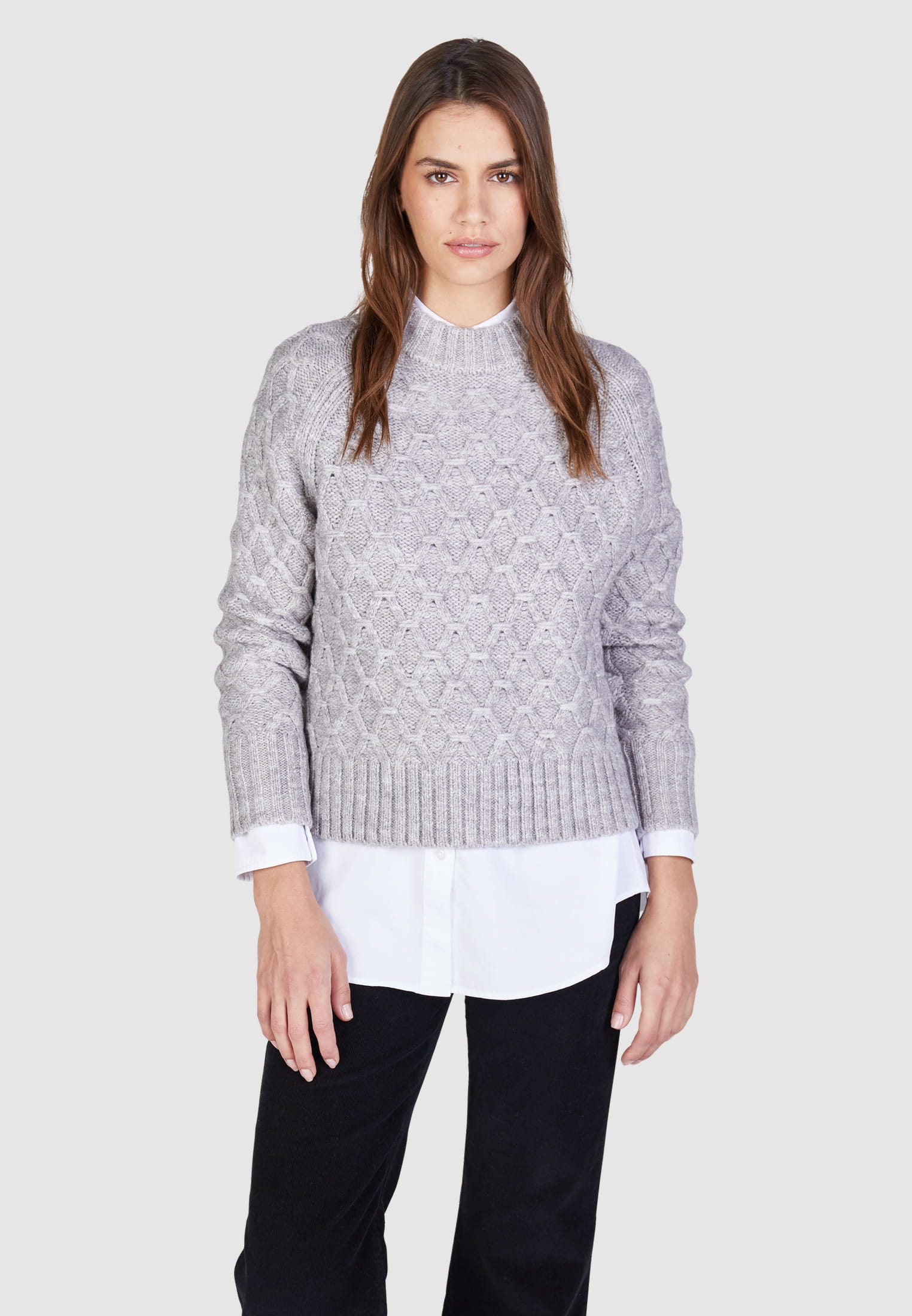 MARC AUREL Pullover mit opulentem Zopfmuster