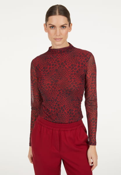 Shirt in Reptil-Print