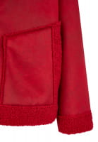 Faux fur zipper jacket