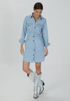 Denim dress in tencel blend