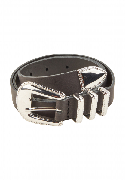 Leather belt in cowboy look