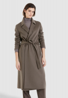 Double-faced coat made from soft wool blend