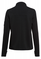Training jacket with thumbholes at the end of the sleeves