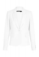 Blazer aus mattem Komfortsatin mit Badge