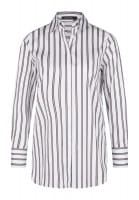 Striped shirt in cotton sateen