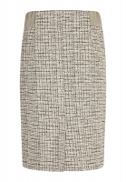 Stiftrock mit Strickbündchen