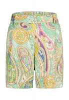 Shorts with paisley print