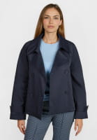 Caban jacket with adjustable hem