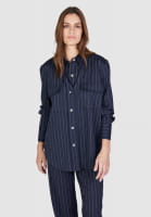 Pinstripe shirt in viscose blend