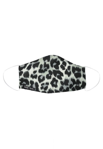 Mund-Nasen-Maske im dunklen Leoparden-Design