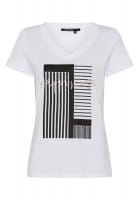 Shirt with geometric print