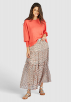 Maxi skirt in a graphic ethnic print