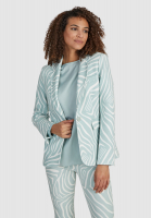 Jersey blazer with zebra print