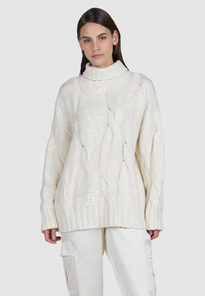 Pullover mit transparenten Pailletten