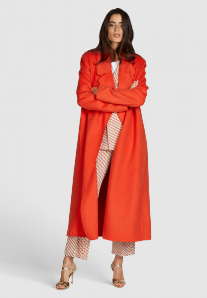 Wrap coat from real double face