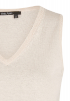 Knitted top in a fine linen blend