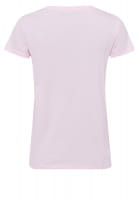 T-shirt with decorative neckline trim