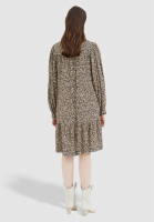 Dress with minimal leo print