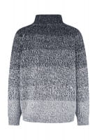 Turtleneck-Pullover mit Farbverlauf