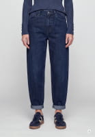 Barrel jeans with rhinestones
