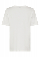 Shirt with leather flowers