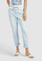 Jeans with acid wash dyeing
