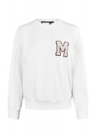 Sweatshirt with terry cloth appliqué