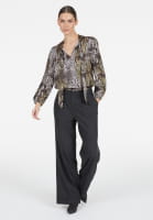 Flanellhose mit Bundfalten