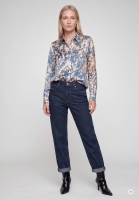 Shirt blouse with print