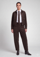 Cordjacke mit Ballonsaum
