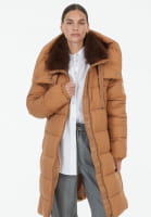 Puffer-Mantel mit Kapuze