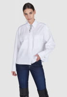 Boxy shirt made of cotton satin