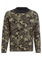 Pullover mit Lurex Snake-Jacquard